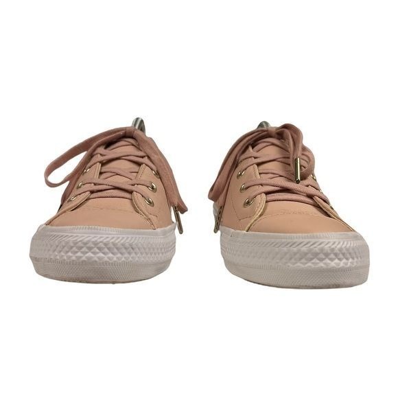 Converse Sneakers Womens Size 9.5 All Star Pink Leather Low Top Shoes‎ - Picture 7 of 10